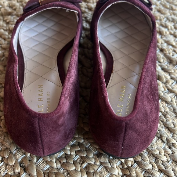 Cole Haan Tali Bow Loafer in Cordovan Suede Size 5.5 - Picture 7 of 11